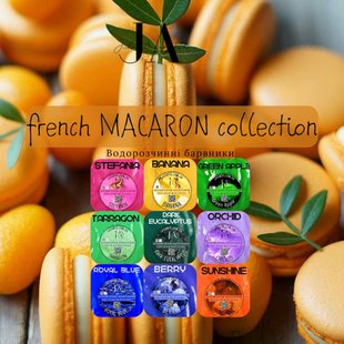 Набір водорозчинних барвників French MACARON COLLECTION 9 шт N-61 фото