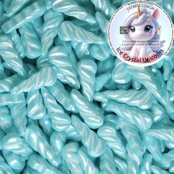 Confectionery topping Ice Crystal Unicorns - 106 ml P-209 photo