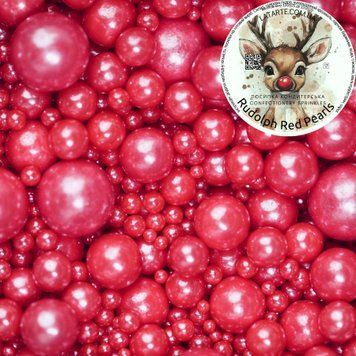 Confectionery topping Rudolph Red Pearls - 106 ml P-211 photo