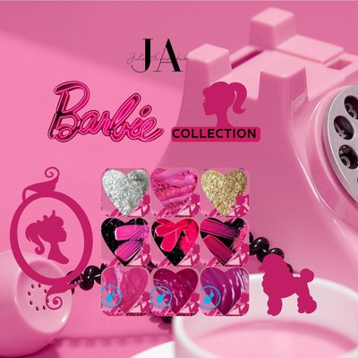 Set of fat-soluble and water-soluble dyes BARBIE collection 9 шт